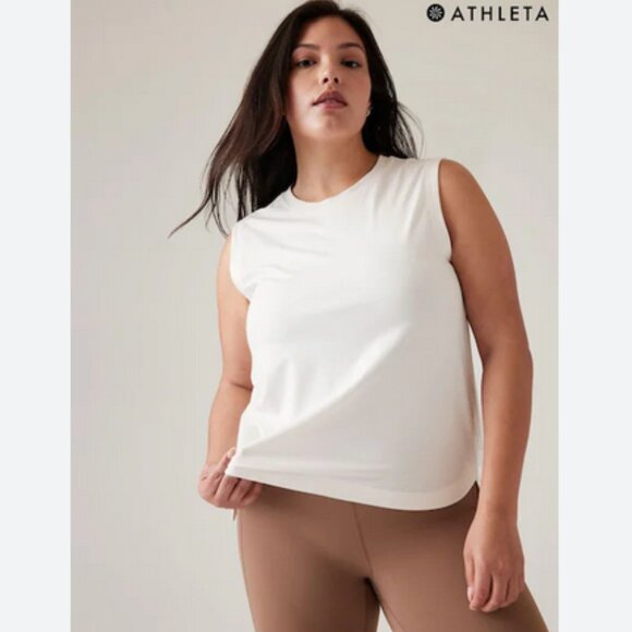 Athleta Tops - Athleta Effortless‎ Tank Women's Cream, Size Large